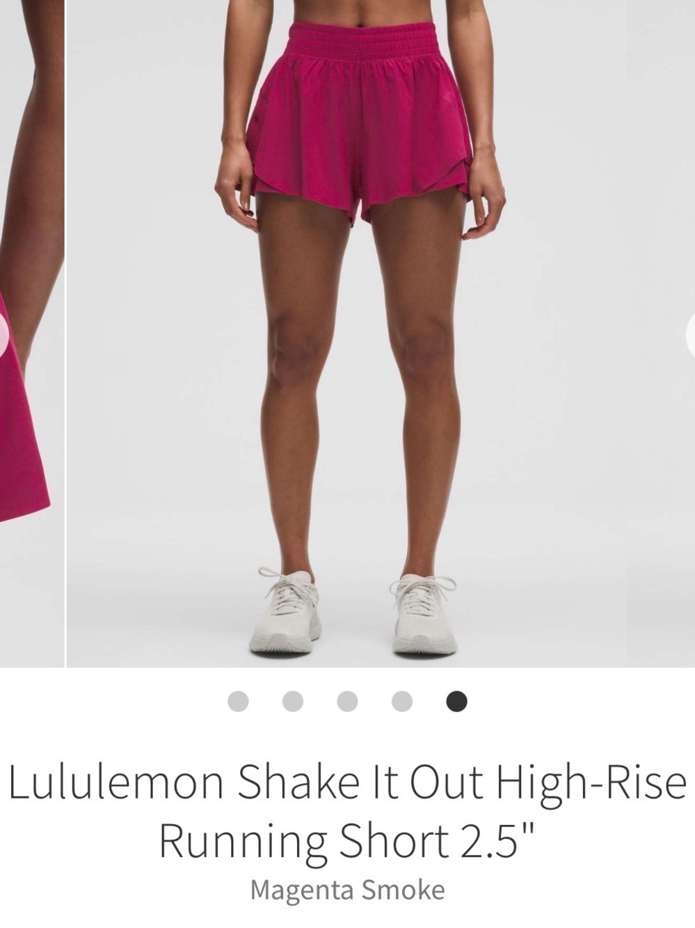 Lululemon Shake it out high rise shorts 2.5”